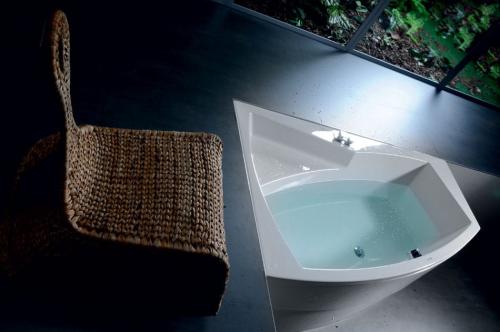 Wanna akrylowa asymetryczna 160x100 cm (lewa) EVIA 11611 Polysan wizualizacja