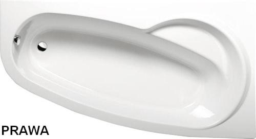 Wanna akrylowa asymetryczna 158 x 100 cm (prawa) NAOS 12011 Polysan