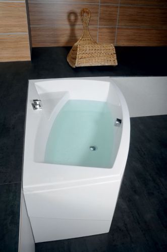 Wanna akrylowa asymetryczna 170x100 cm (prawa) EVIA 22611 Polysan bokiem