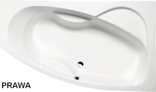 Wanna akrylowa asymetryczna 160x95 cm (prawa) MAMBA 28111 Polysan