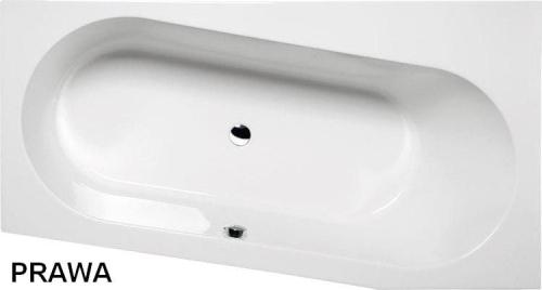 Wanna akrylowa asymetryczna 165x90 cm (prawa) ASTRA WR 31611 Polysan