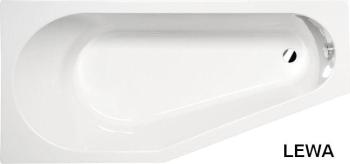 Wanna akrylowa asymetryczna 170x80 cm (lewa) TIGRA 90111Polysan