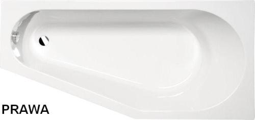 Wanna akrylowa asymetryczna 170x80 cm (prawa) TIGRA 90611 Polysan