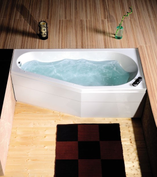 Wanna akrylowa asymetryczna 170x80 cm (prawa) TIGRA 90611 Polysan wizualizacja