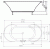 Wanna akrylowa owalna 180x85 cm IO 16611 Polysan rysunek