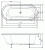 Wanna akrylowa owalna 165x75 cm ASTRA O 35611 Polysan rysunek