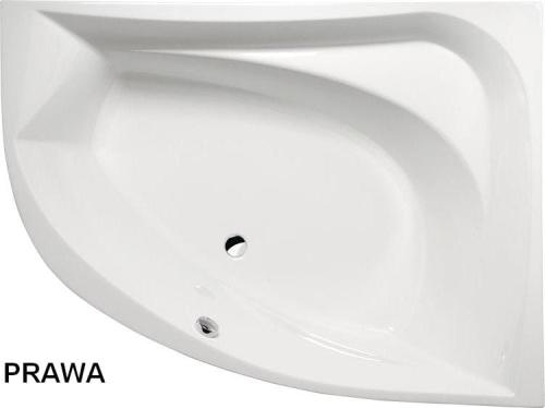 Wanna akrylowa asymetryczna 160x120 cm (prawa) TANYA 66119 Polysan