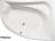 Wanna akrylowa asymetryczna 160x120 cm (prawa) TANYA 66119 Polysan