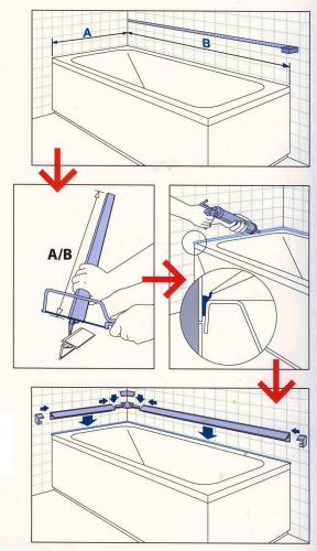 Listwa uszczelniająca do wanny biała 91020 Polysan grafika