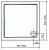 Brodzik prysznicowy kwadratowy kompozytowy 90 x 90 cm AURA 43511 Polysan Rysunek techniczny