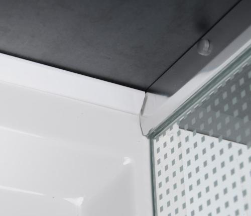 Listwa uszczelniająca do brodzika prysznicowego biała 91021 Polysan Zdjęcie