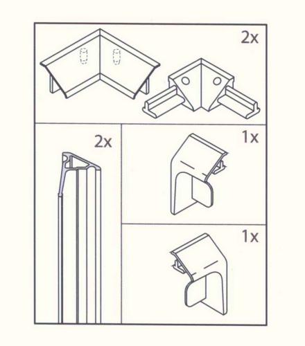 Listwa uszczelniająca do brodzika prysznicowego biała 91021 Polysan karta produktu