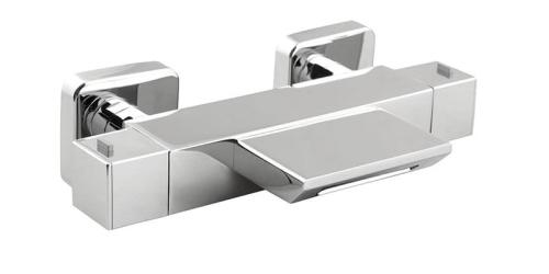 Bateria wannowa ścienna z termostatem chrom połysk DIMY DM292 Sapho