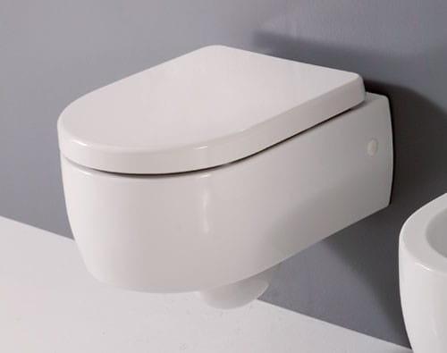 Miska WC podwieszana 36 x 50 cm biały FLO 311501 Kerasan na ścianie