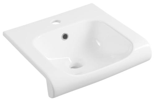 Umywalka ceramiczna 40 x 40 cm biały INKA 341201 Kerasan