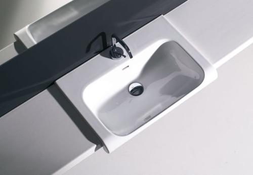 Blat ceramiczny biały mat INKA 32 x 35,5 cm 341730 Kerasan