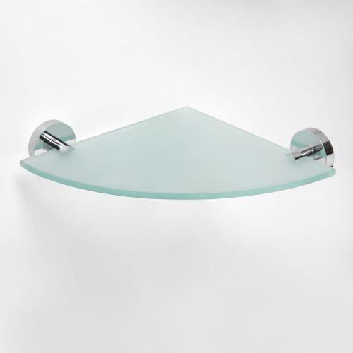 Półka szklana narożna 25 x 25 cm OMEGA 104102012 Bemeta