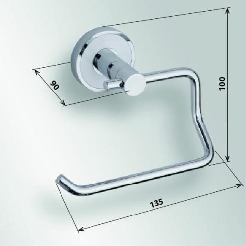 Wieszak na papier toaletowy TREND-I 104112048 Bemeta wymiary