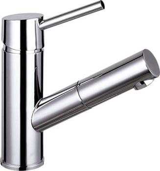 Bateria umywalkowa stojąca z wyciaganą wylewką chrom połysk PARIS 1104-05 Sapho