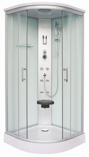 Kabina prysznicowa z hydromasażem półokrągła 90x90x215 cm SCALA CL106 Sanotechnik