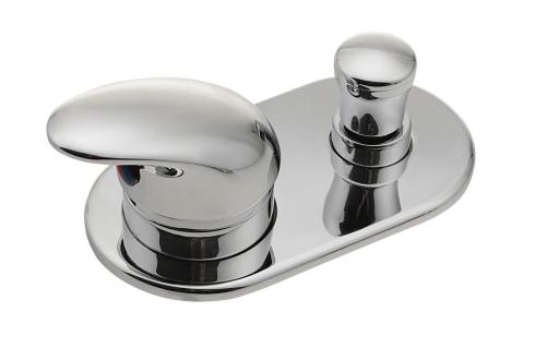 Bateria nawannowa jednouchwytowa z przełącznikiem chrom BD BD12751 Sapho