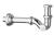 Syfon bidetowy 5/4" chrom 32 mm 9601 Sapho