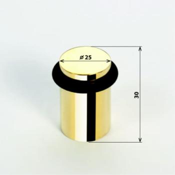 Odbojnik drzwiowy podłogowy mosiężny 101218017 Bemeta wymiary