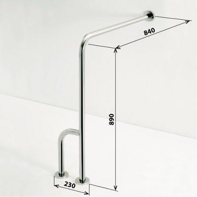 Wspornik przyścienny stal nierdzewna HELP lewy 301112131 Bemeta wymiary