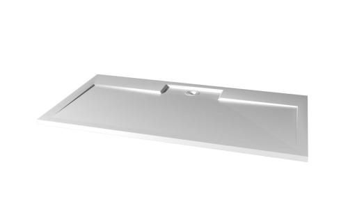 Brodzik prysznicowy prostokątny kompozytowy 140 x 90 cm IRENA HI14090 Gelco odkryty odpływ