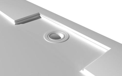 Brodzik prysznicowy prostokątny kompozytowy 140 x 90 cm IRENA HI14090 Gelco odpływ
