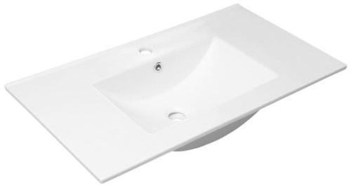 Umywalka ceramiczna meblowa 90 x 46 cm biały SLIM 1601-90 Sapho