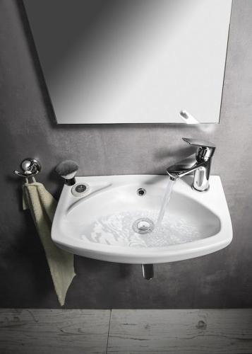 Umywalka ceramiczna mała 45 x 28 cm 91451 Aqualine  wizualizacja