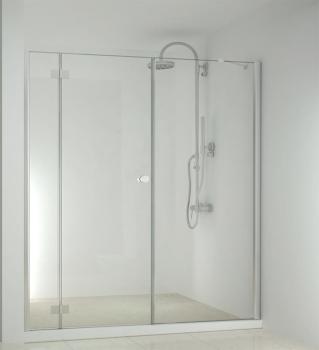 SMARTFLEX Drzwi prysznicowe do wnęki skrzydłowe, lewe 180x195 cm D1280LD11100 Sanotechnik
