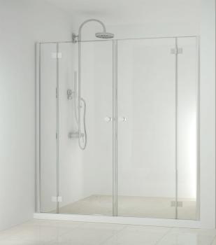 SMARTFLEX Drzwi prysznicowe do wnęki skrzydłowe, 190x195 cm D1280LD12111R Sanotechnik
