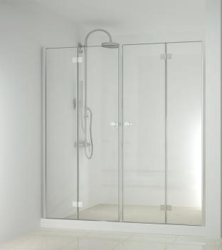 SMARTFLEX Drzwi prysznicowe do wnęki składane 180x195 cm D1280FLD12101FR Sanotechnik
