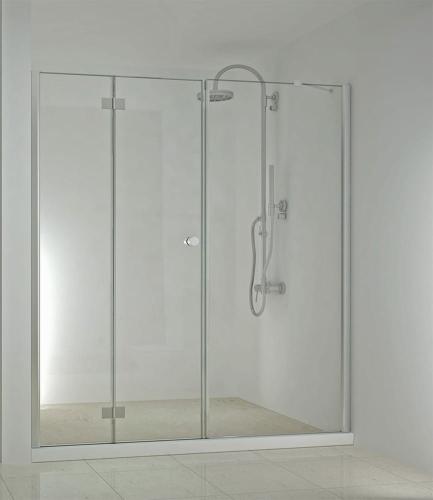 SMARTFLEX Drzwi prysznicowe do wnęki składane, lewe 180x195 cm D1280FLD11100 Sanotechnik