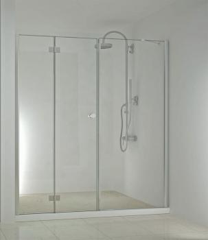 SMARTFLEX Drzwi prysznicowe do wnęki składane, lewe 190x195 cm D1290FLD11100 Sanotechnik
