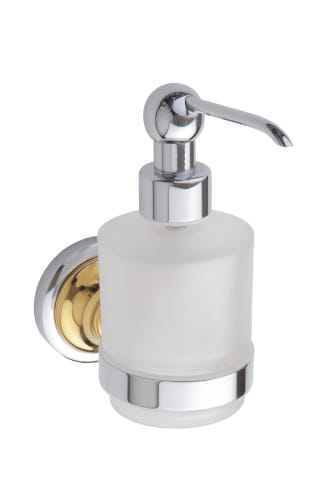 Dozownik do mydła 200 ml MINI chrom - złoto RETRO 144209108 Bemeta