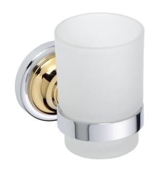 Kubek szklany chrom - złoto RETRO 144210018 Bemeta