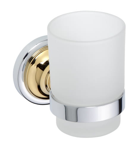 Kubek szklany chrom - złoto RETRO 144210018 Bemeta