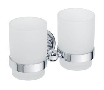 Kubek szklany podwójny chrom połysk RETRO 144310022 Bemeta