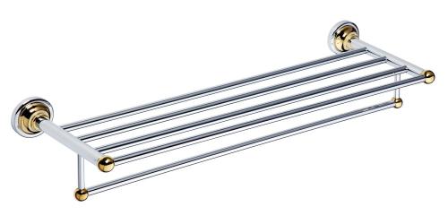 Półka na ręczniki z wieszakiem 60,5 cm chrom - złoto RETRO 144202098 Bemeta