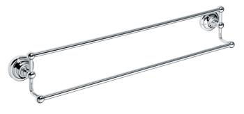 Wieszak na ręcznik podwójny 60 cm chrom połysk RETRO 144304232 Bemeta