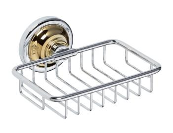 Mydelniczka koszyczek chrom - złoto RETRO 144208168 Bemeta