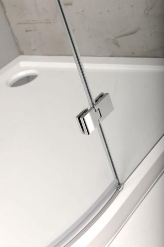 Brodzik prysznicowy półokrągły kompozytowy 100 x 80 cm lewy RENA L 75511 Polysan zbliżenie