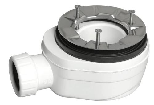 Syfon do brodzika prysznicowego z odpływem liniowym fi 90 mm stal nierdzewna niski 71672 Polysan