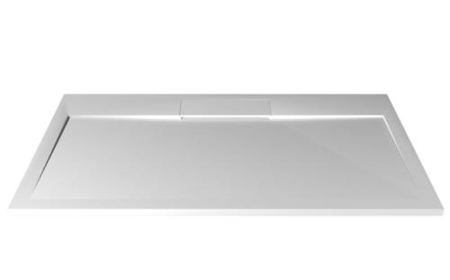 Brodzik prysznicowy prostokątny kompozytowy 120 x 80 cm IRENA HI12080 Gelco z boku