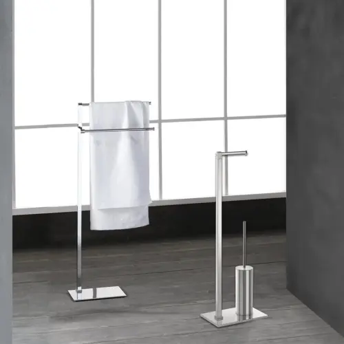 Wieszak stojący na papier toaletowy i szczotkę do WC 783213 Gedy aranżacja