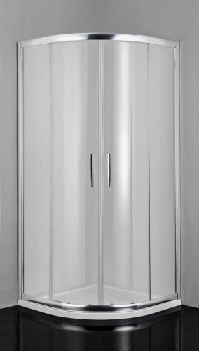 PRO-LINE Kabina prysznicowa narożna półokrągła 90x90x200 cm szkło czyste B9090C Sanotechnik