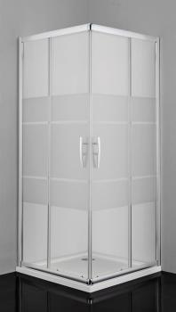 PRO-LINE Kabina prysznicowa narożna kwadratowa 90x90x200 cm sitodruk B90CSB90CS Sanotechnik